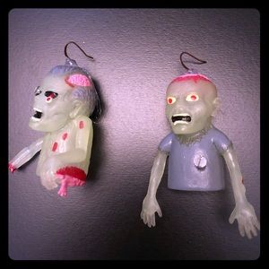 Original Halloween original design zombie earrings